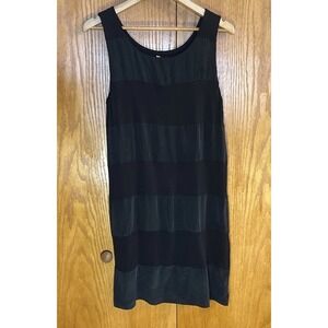 Bailey 44 Dress Black Wms Sz L Sleeveless Silk Combo Pullover Lined SOFT LBD